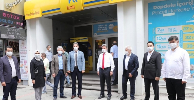 Ellibeş ve Katırcıoğlu, Ptt çalışanlarını ziyaret etti:   “Kocaeli’de hiçbir şube kapanmayacak”